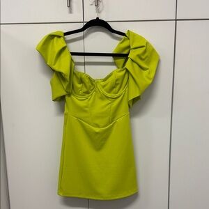 Vibrant Yellow Women's Ruffle Top